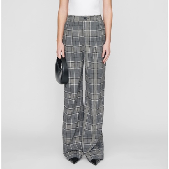 Anine Bing Carrie Pant plaid - Picture 1 of 16